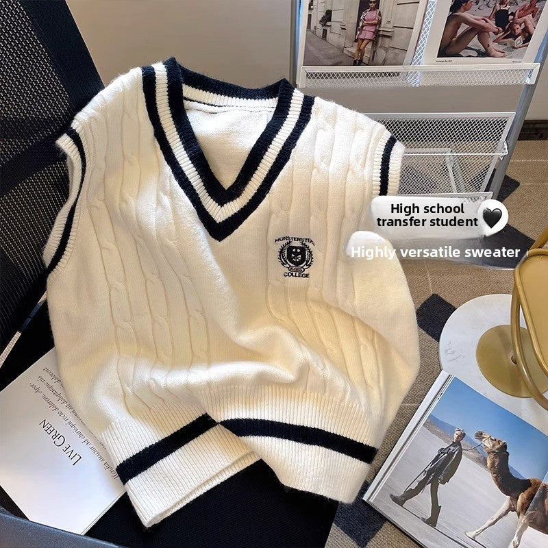 V-Neck Knitted Vest for Men and Women