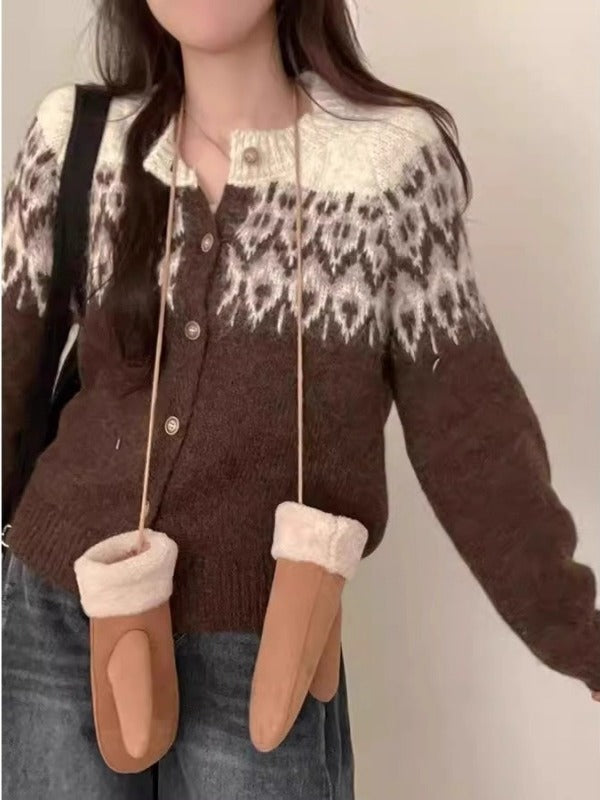 Retro Fel Island Thick Sweater