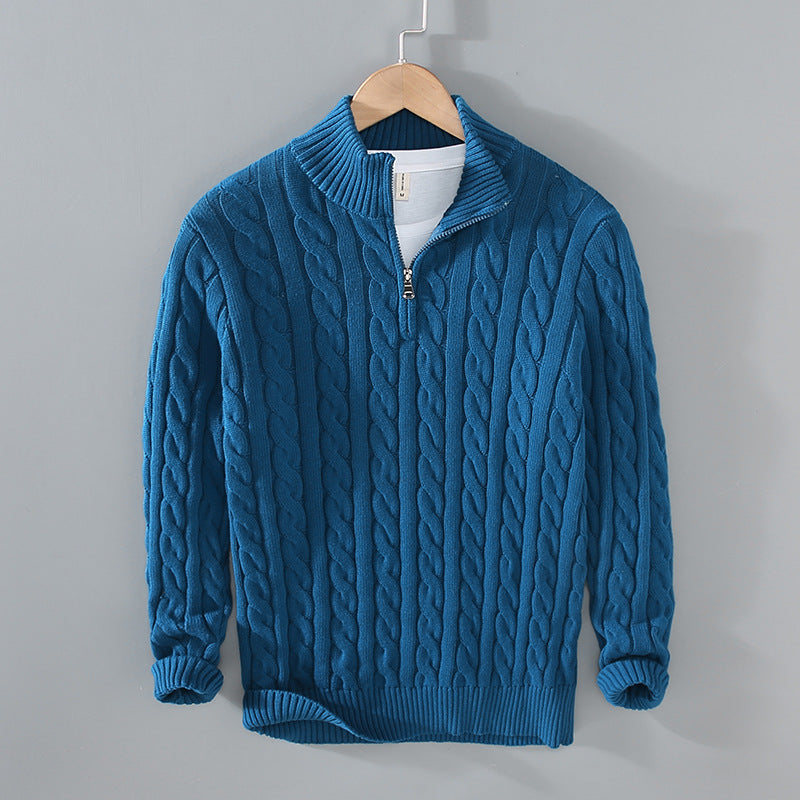 Men's Half Turtleneck Knit Sweater