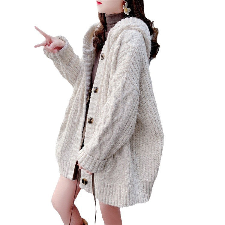 Lazy Wind Thick Hooded Sweater