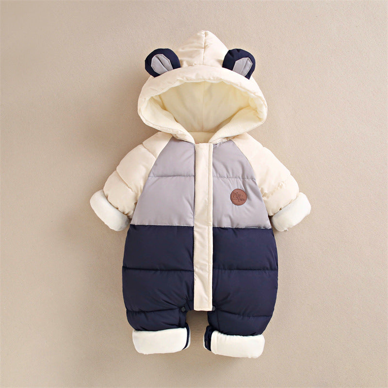 Winter baby fleece sleeping suit