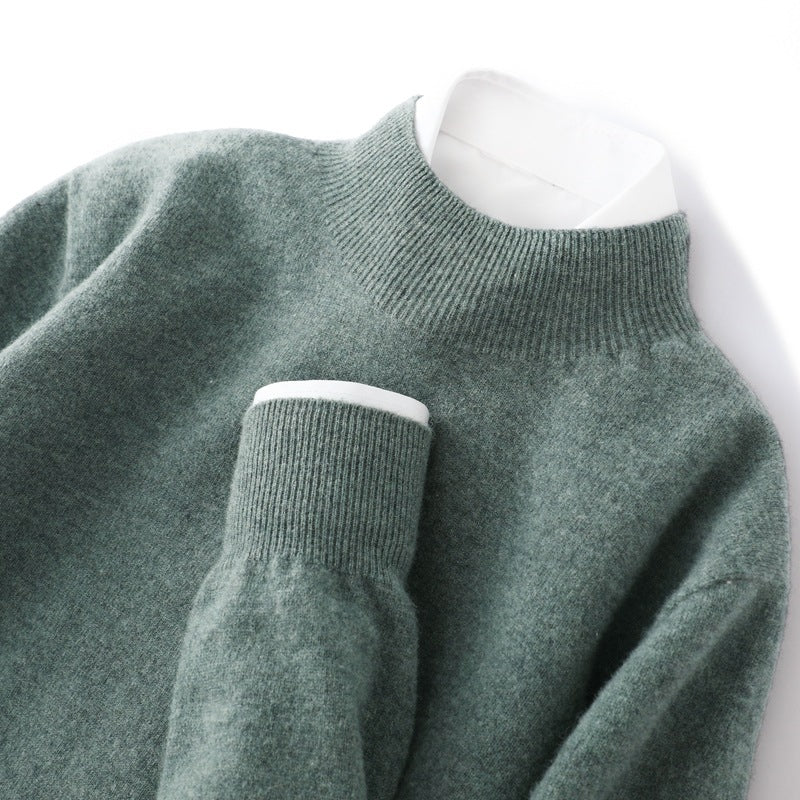 Pure wool sweaters for layering in autumn and winter