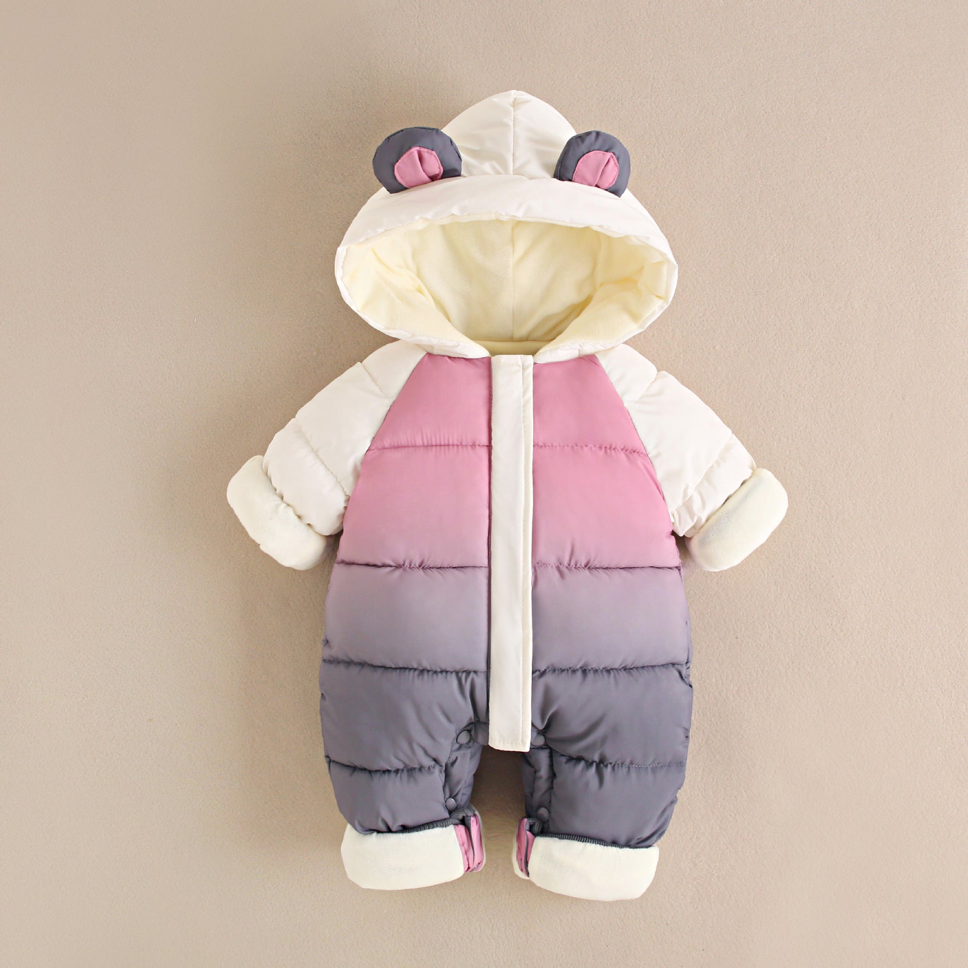 Winter baby fleece sleeping suit