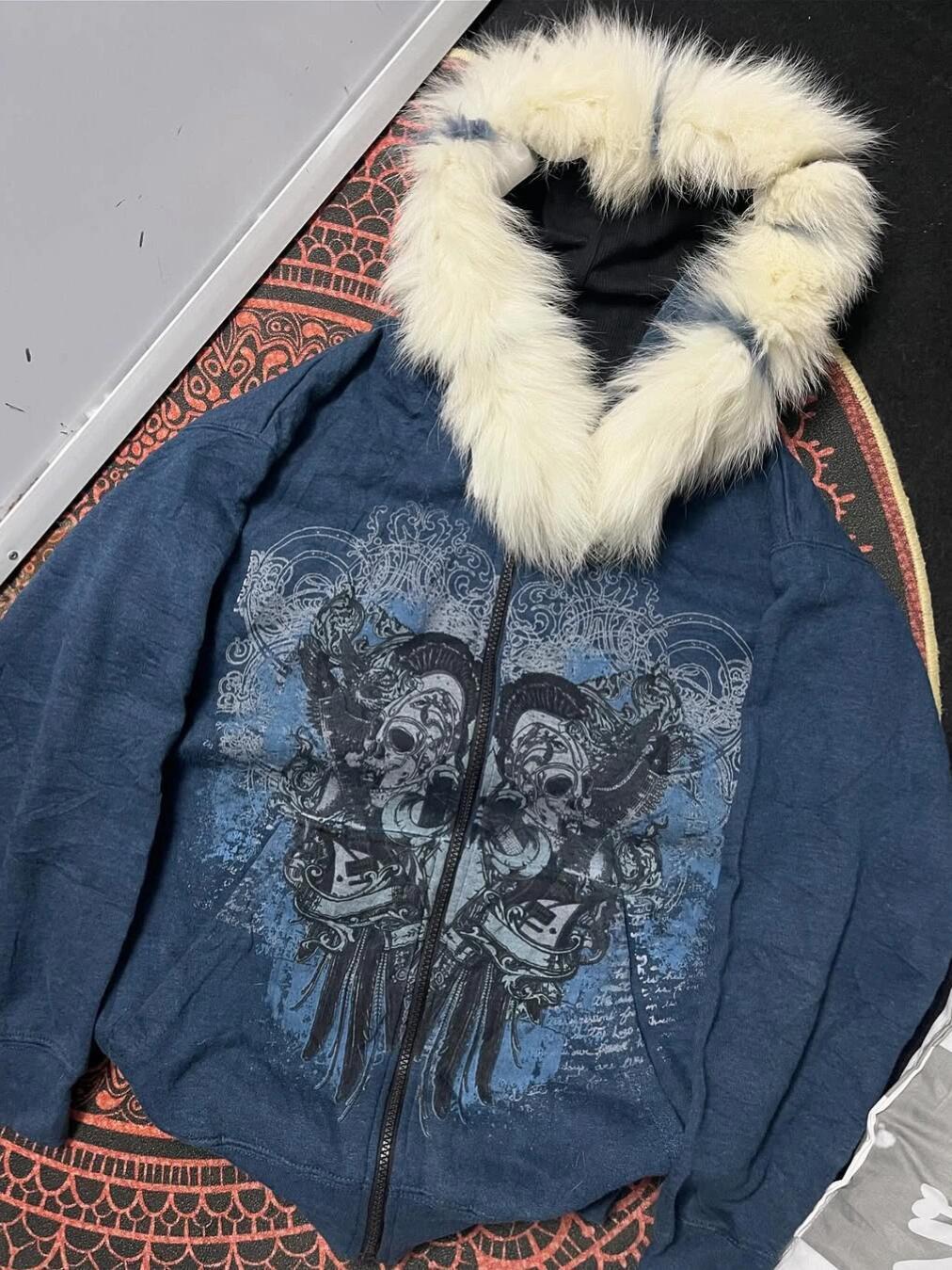 Printed cardigan jacket