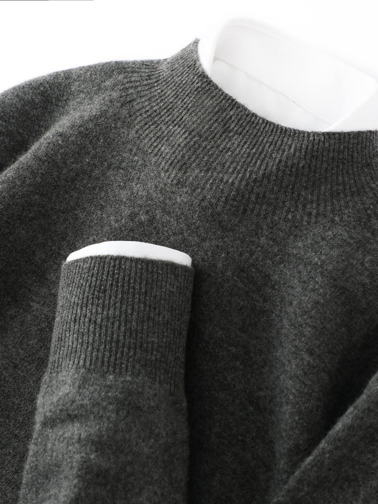 Pure wool sweaters for layering in autumn and winter