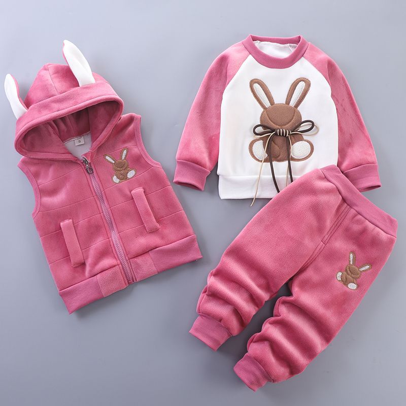Baby Children's Spring Clothes Three-Piece Set
