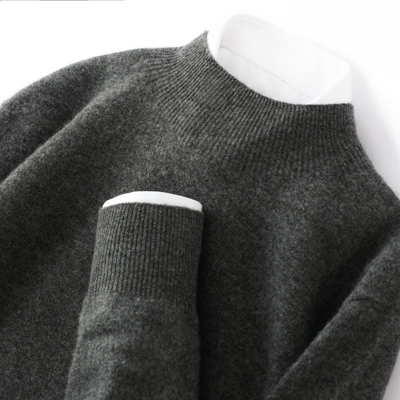 Pure wool sweaters for layering in autumn and winter