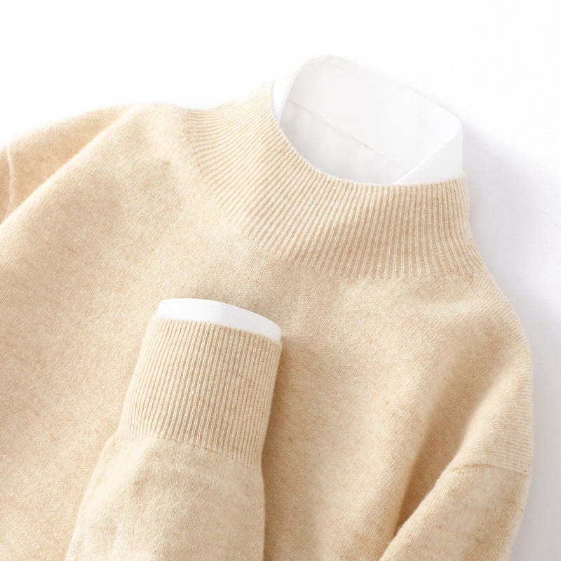 Pure wool sweaters for layering in autumn and winter