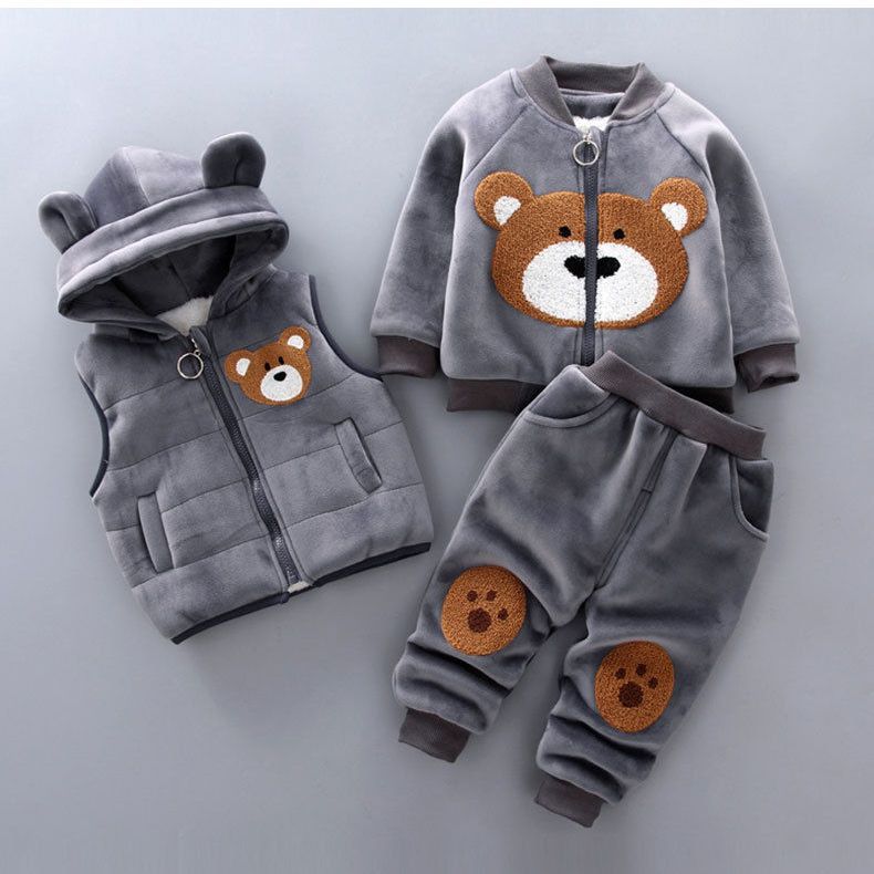 Baby Children's Spring Clothes Three-Piece Set
