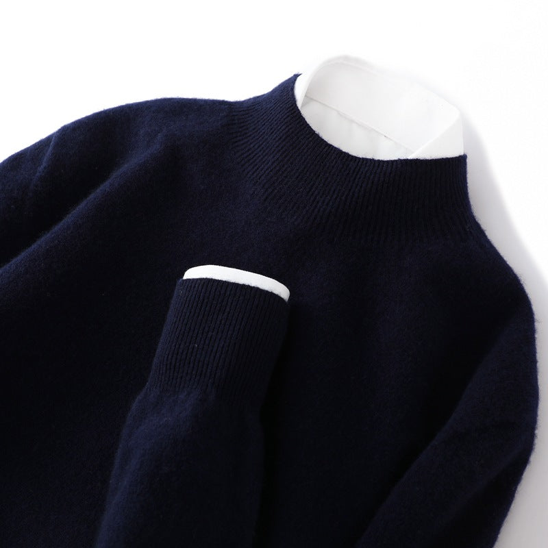 Pure wool sweaters for layering in autumn and winter