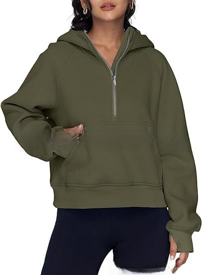 Hooded  zipped and thickened hoodie for women