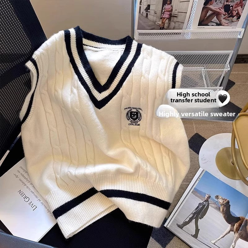 V-Neck Knitted Vest for Men and Women