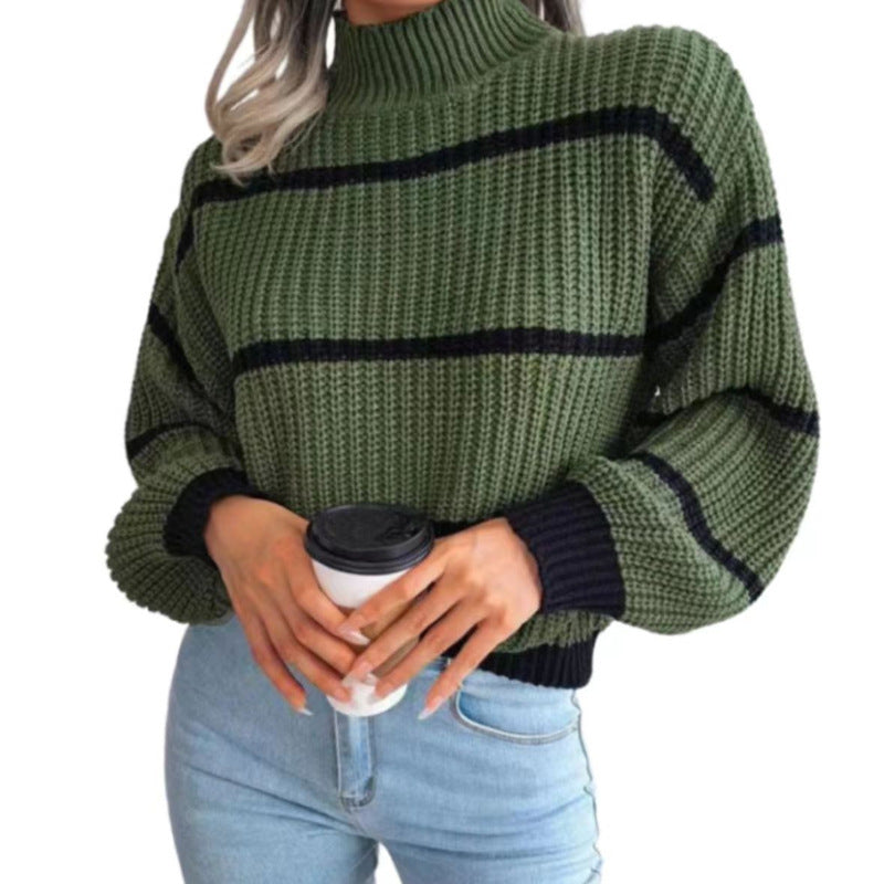 Striped long-sleeve sweater