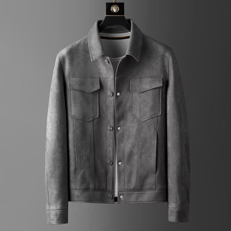 Stretch Suede Jacket for Men