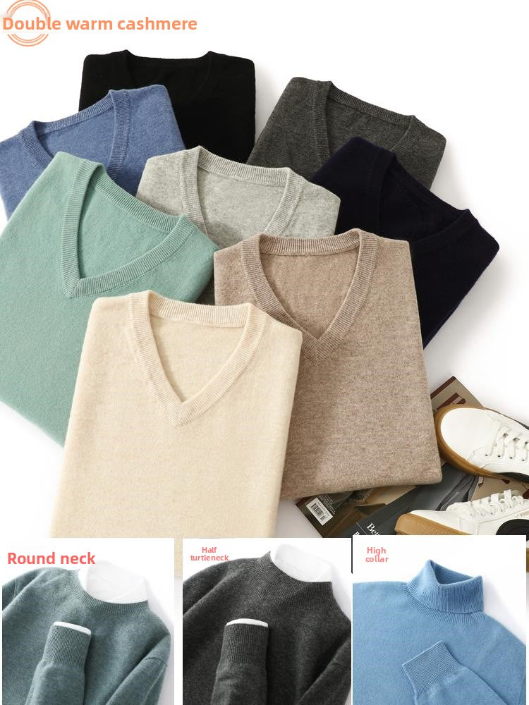 Pure wool sweaters for layering in autumn and winter