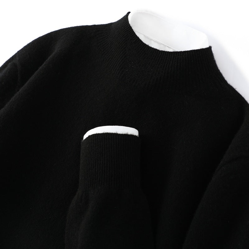 Pure wool sweaters for layering in autumn and winter